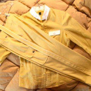 ST JOHN Mustard Yellow Pant Suit with Belt